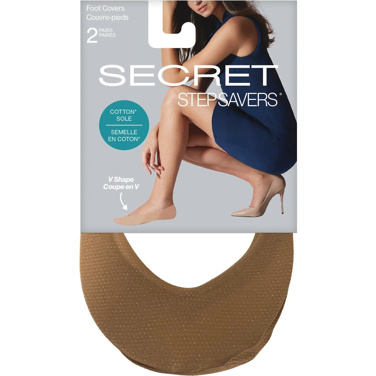 Calcetines Invisibles Corte en V 2 Pares Secret