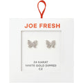 Aros Mariposa Bañados en Oro 24K Joe Fresh