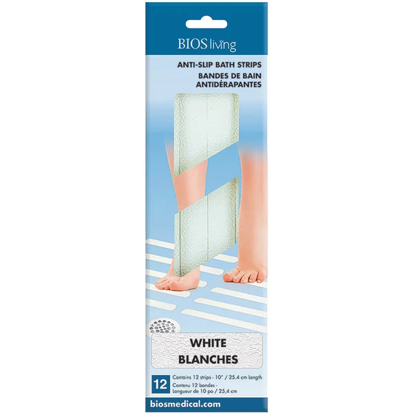 Cintas Antideslizantes Autoadhesivas para Baño Blancas Bios Living
