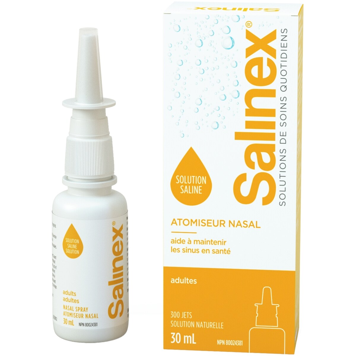 Spray Nasal con Solución Salina para Adultos Salinex