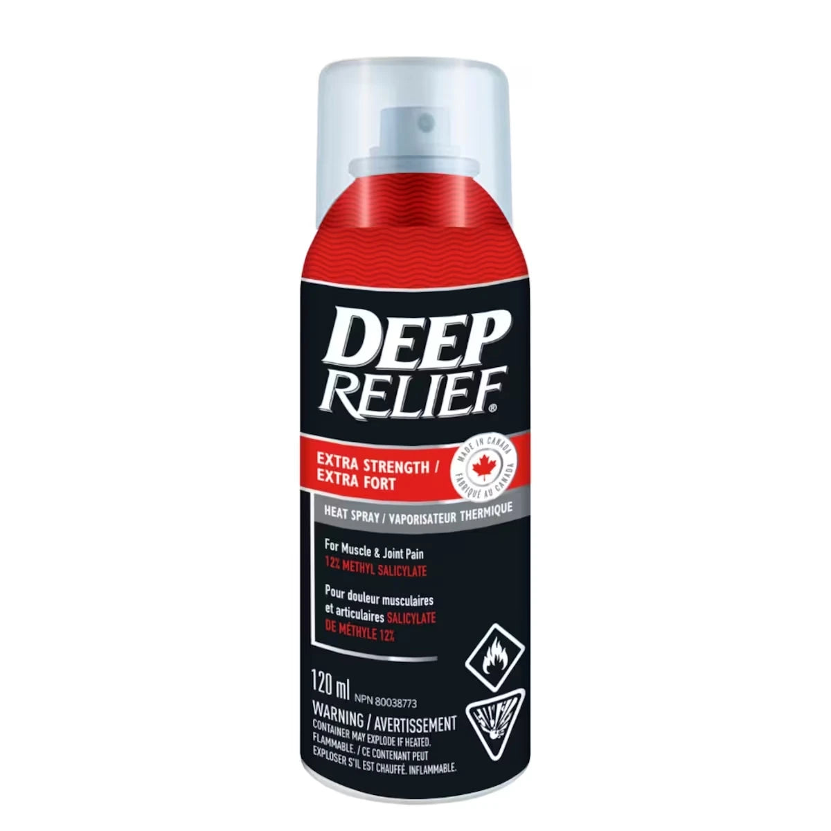Spray Térmico Muscular y Articular Extra Fuerte 120 ml Deep Relief