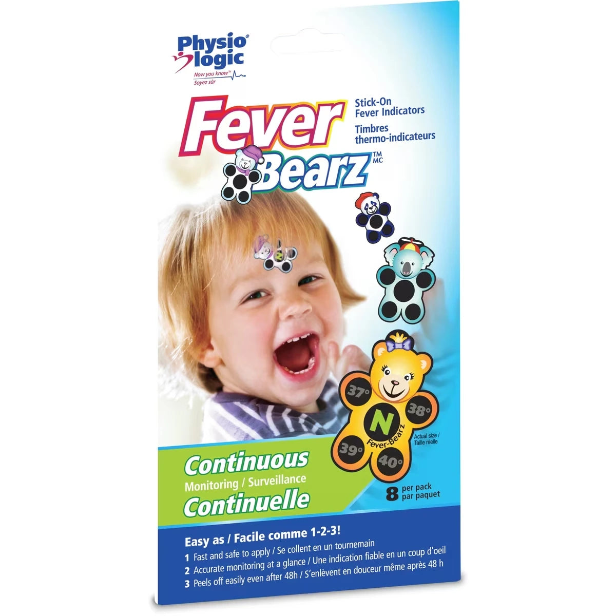 Parches Indicadores de Temperatura Fever Bearz