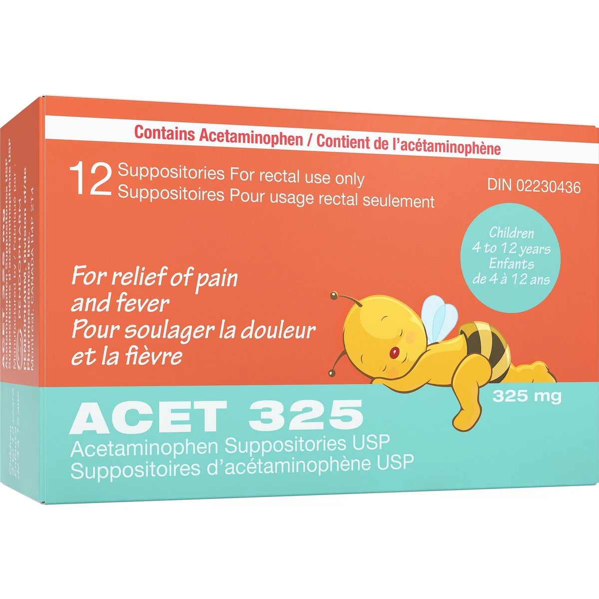 Supositorios 325 mg Acet