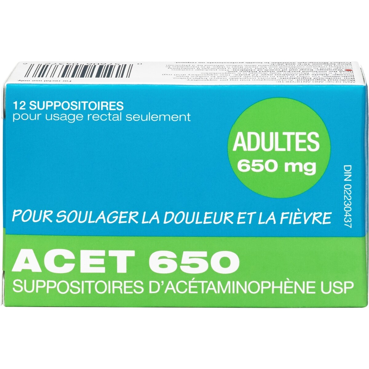 Supositorios 650 mg Acet