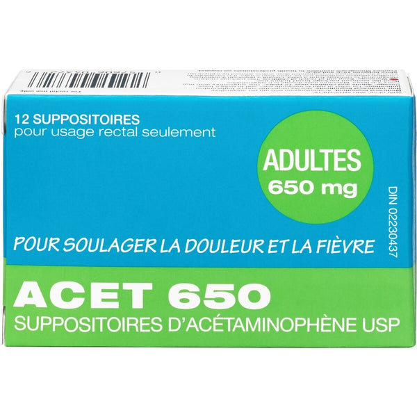 Supositorios 650 mg Acet