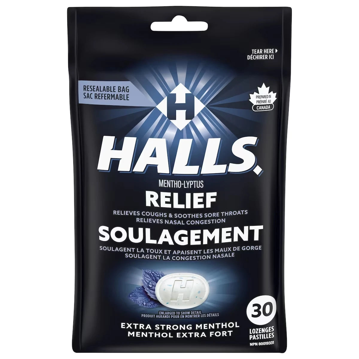 Pastillas de Garganta Mentho-Lyptus Extra Fuerte 30 un Halls