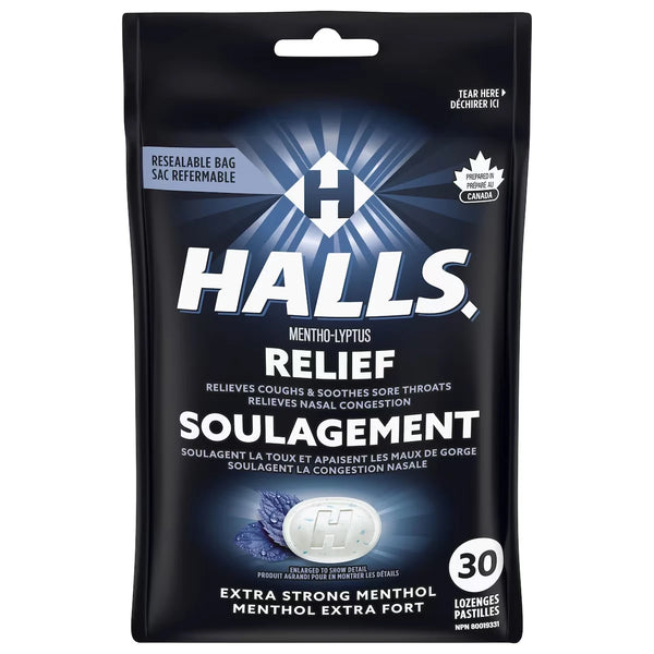 Pastillas de Garganta Mentho-Lyptus Extra Fuerte 30 un Halls