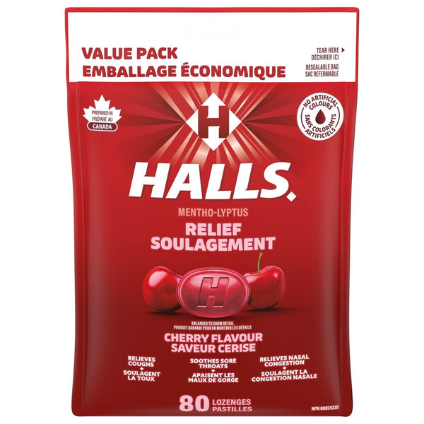 Pastillas para la Garganta Mentho-Lyptus Cereza 80 un. Halls