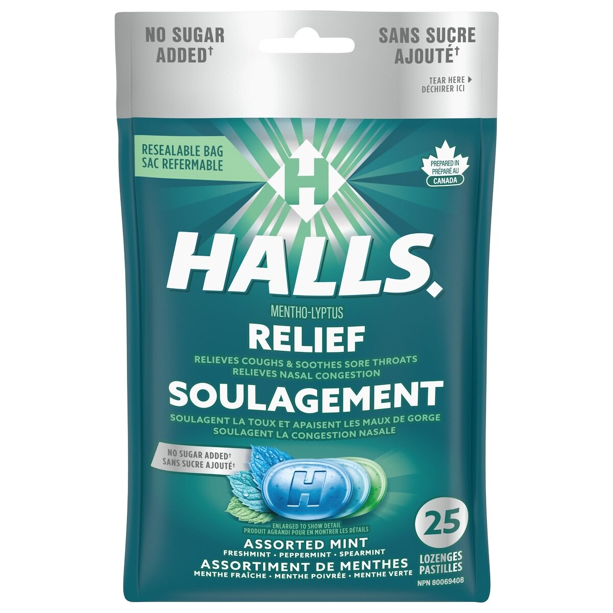 Pastillas Mentho-Lyptus Sabores Surtidos 25 unidades Halls