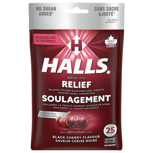 Pastillas Mentho-Lyptus Sabor Cereza Negra 25 un Halls