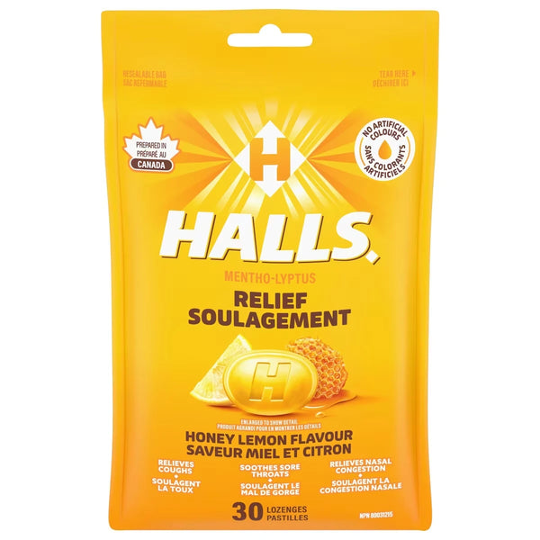 Pastillas Mentho-Lyptus Sabor Miel y Limón Halls