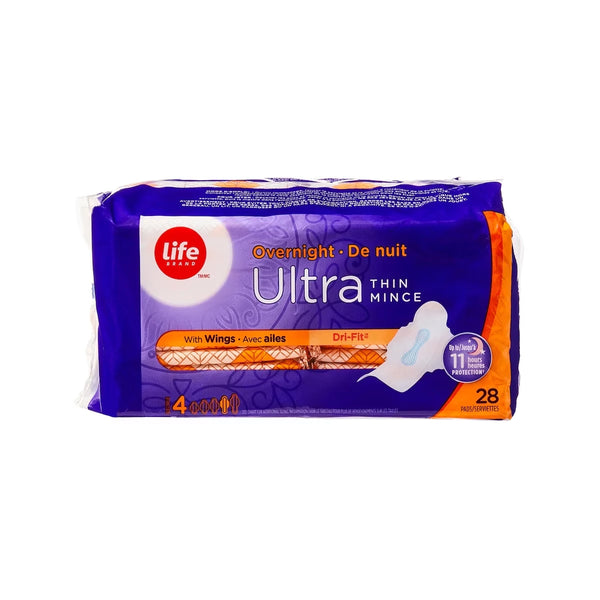 Toallas Higiénicas Ultradelgadas Noche con Alas 28 un Life Brand