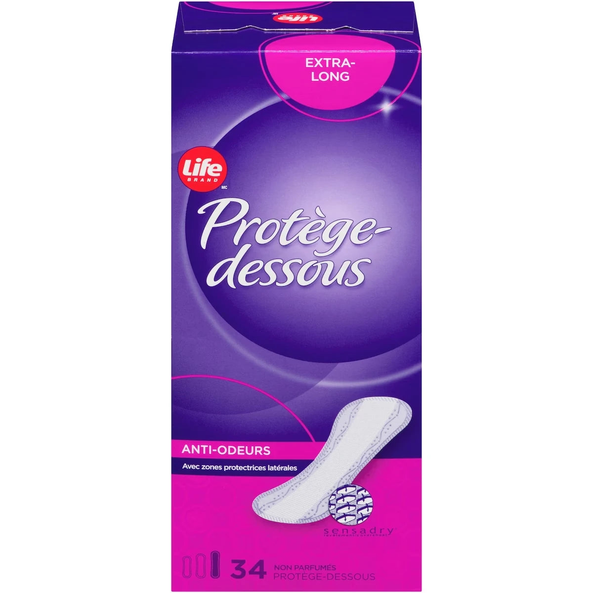 Protectores Diarios Antiolor Extra Largos Life Brand