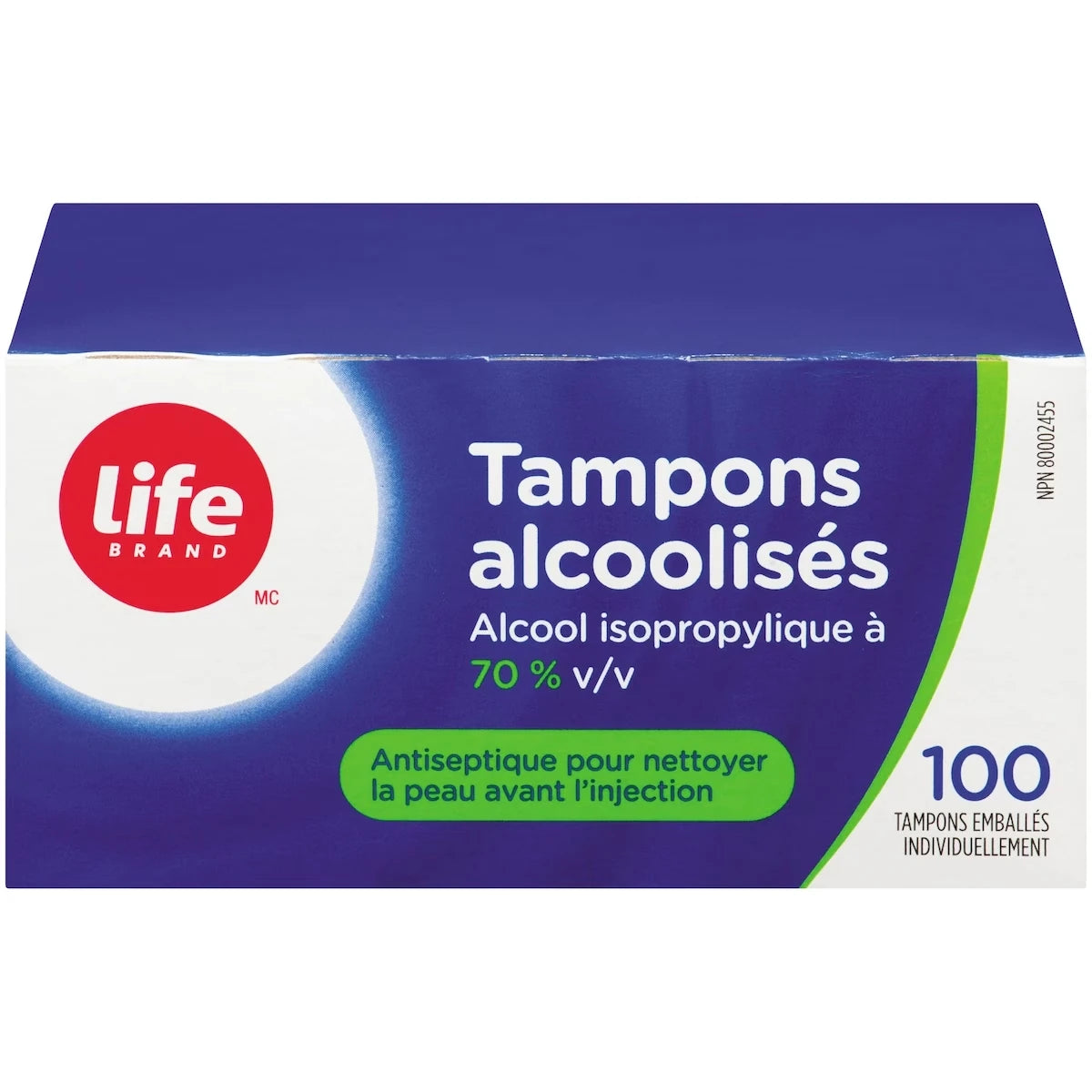 Toallitas con Alcohol Isopropílico 70% Life Brand