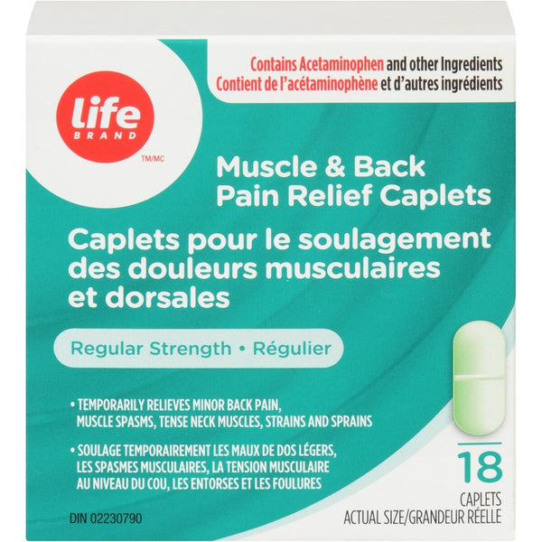 Analgésico en Cápsulas Dolor Muscular y de Espalda Life Brand