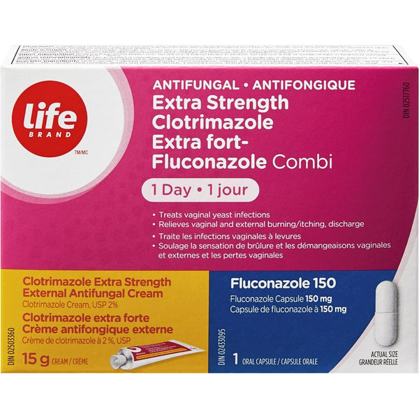 Tratamiento Antifúngico Clotrimazol y Fluconazol Life Brand