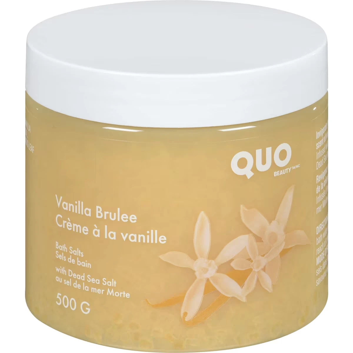 Sales de Baño Vainilla con Sal del Mar Muerto Quo Beauty