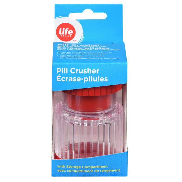 Triturador de Pastillas con Dos Compartimentos Life Brand