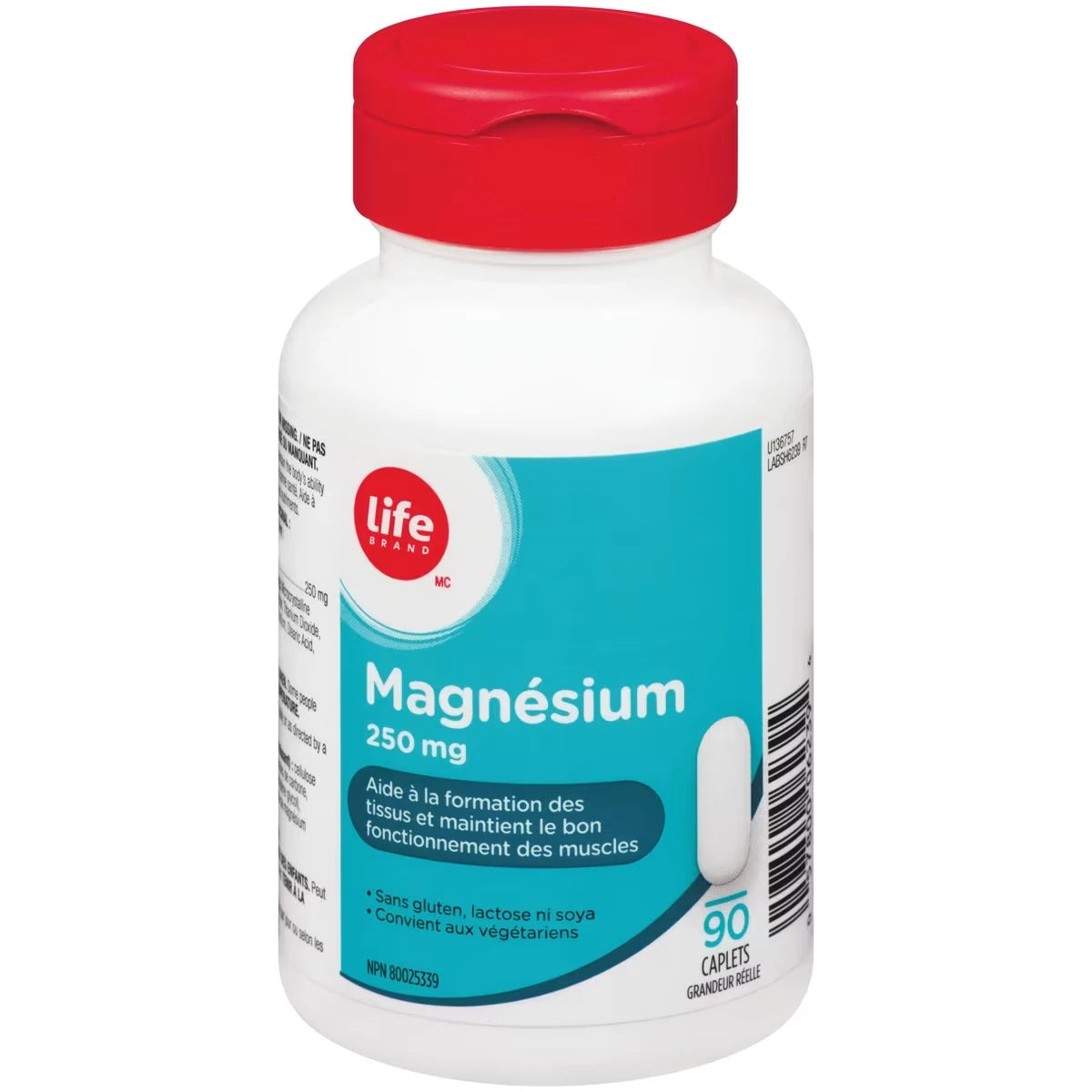 Suplemento de Magnesio 250 mcg Life Brand