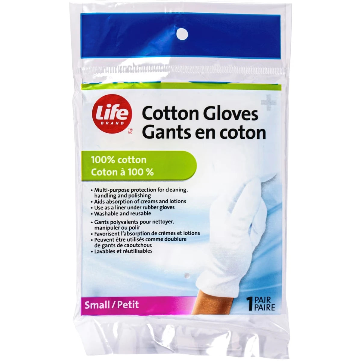 Guantes de Algodón Talla Pequeña Life Brand