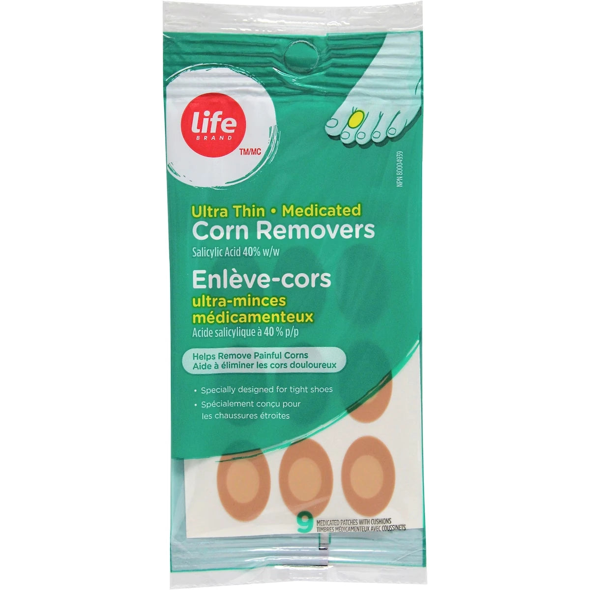 Parches para Callos Ultrafinos Ácido Salicílico 40% Life Brand