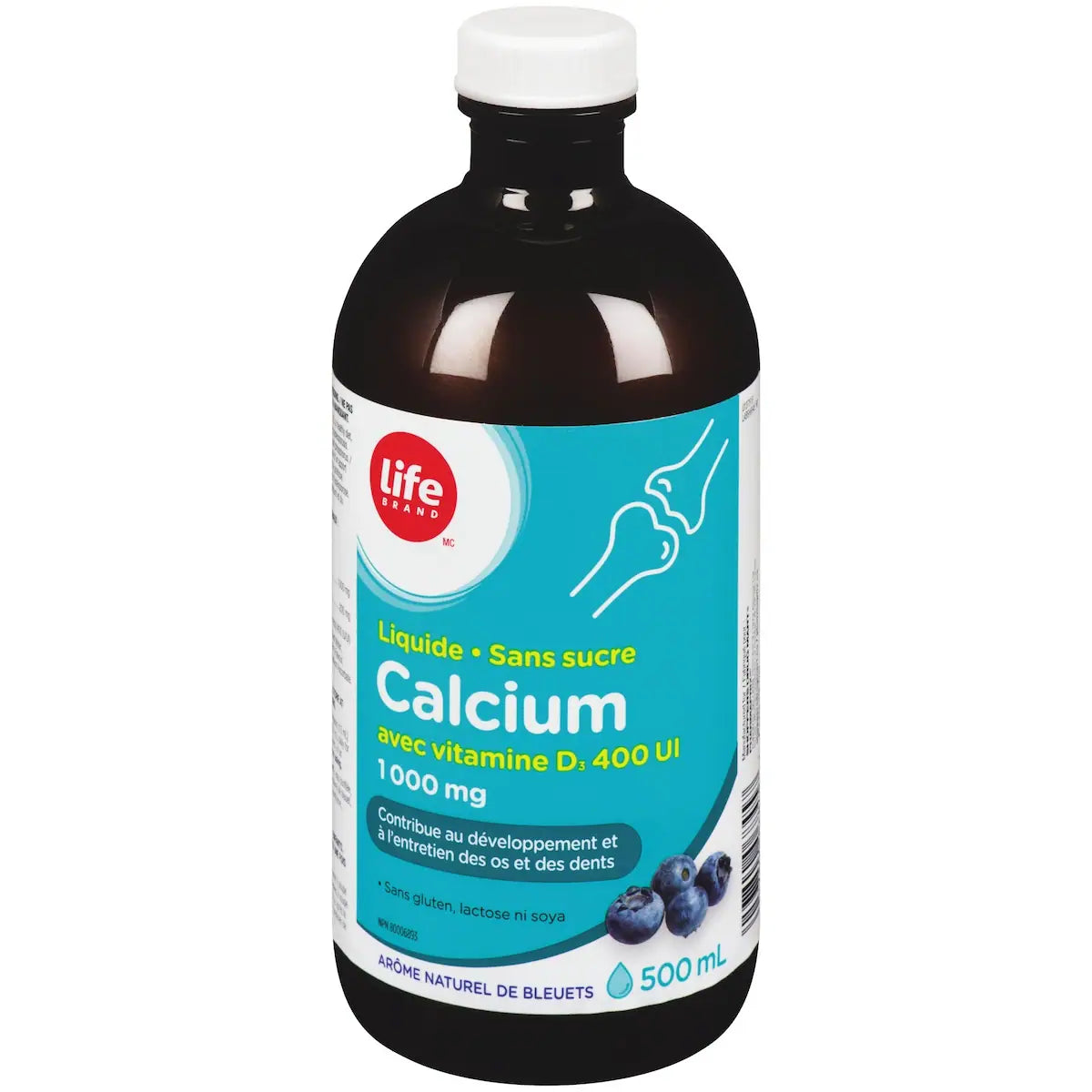 Vitamina D Calcio con 400 UI 1000 mg Life Brand