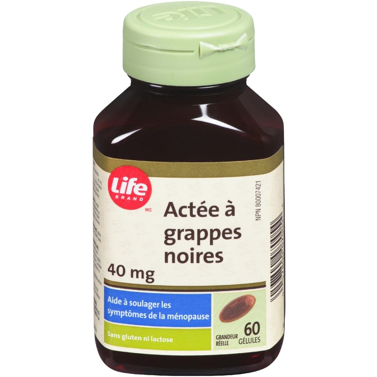 Suplemento de Cohosh Negro 40 mg Life Brand