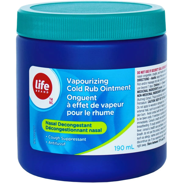 Ungüento con Vapor para el Resfrío Life Brand