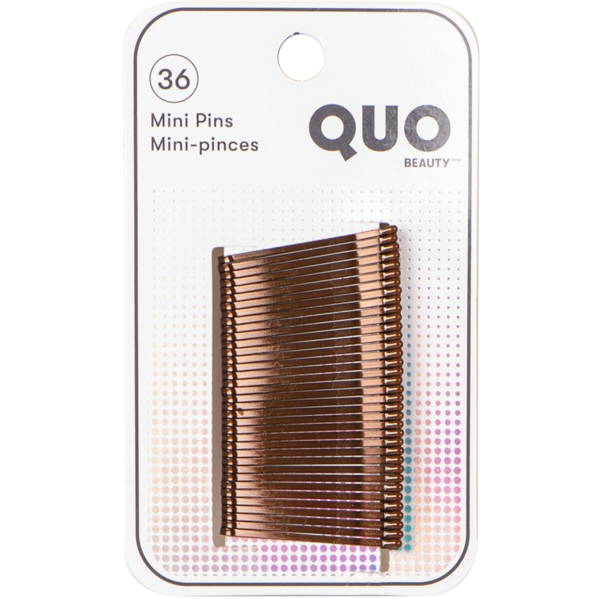 Mini Pinzas para Cabello Color Castaño Quo Beauty