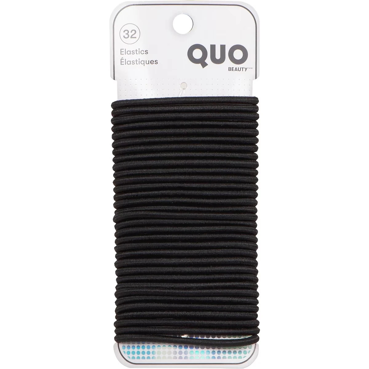Elásticos para Cabello Negro Brillante Quo Beauty