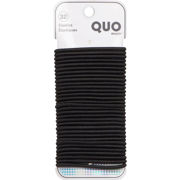 Elásticos para Cabello Negro Brillante Quo Beauty