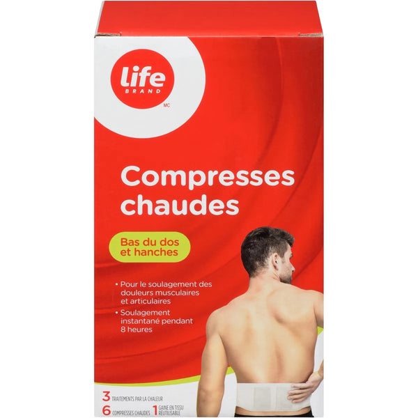 Compresas Calientes para Espalda Baja y Caderas Life Brand
