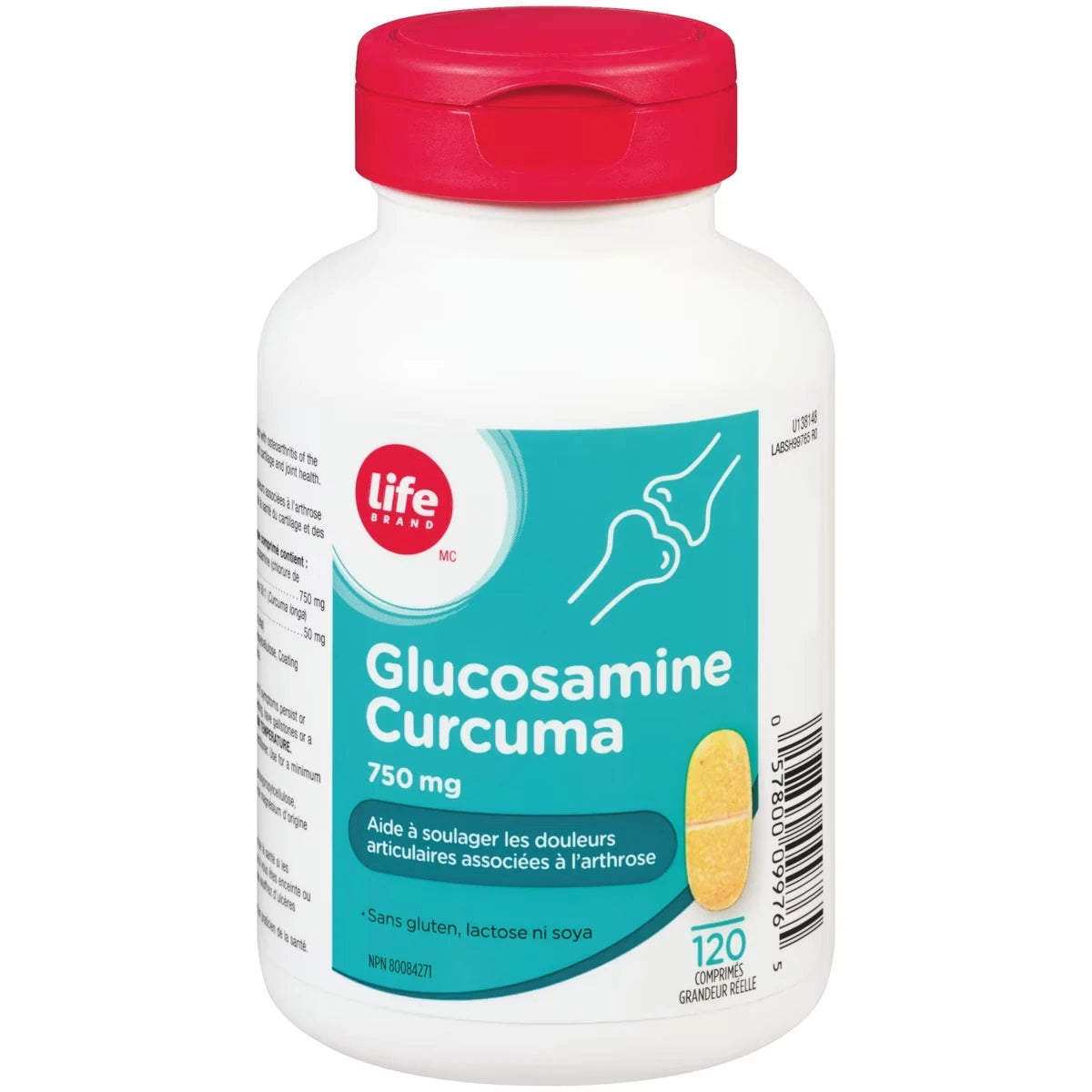 Alivio Glucosamina Cúrcuma 750 mg Life Brand