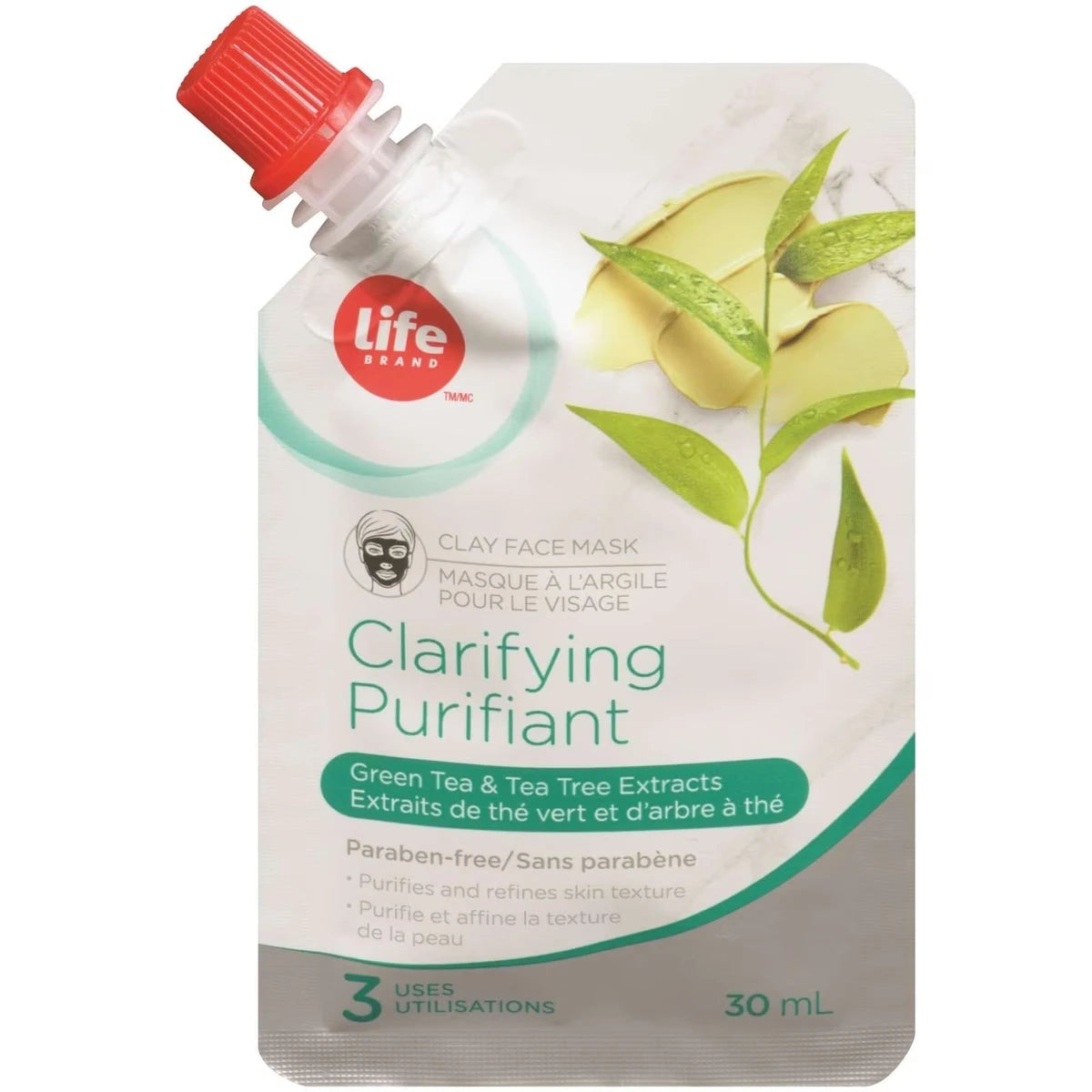 Mascarilla Facial Clarificante Arcilla - Green Tea & Árbol Life Brand