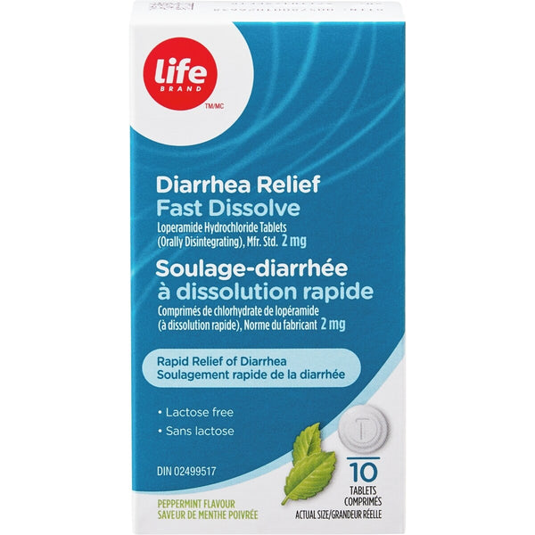 Antidiarreico de Disolución Rápida 10 Unidades Life Brand