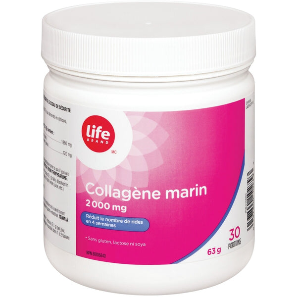 Suplemento de Colágeno Marino 2.000 mg Life Brand