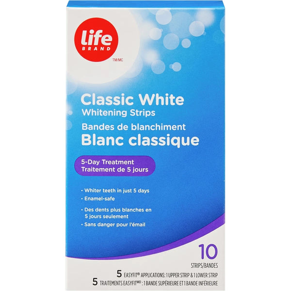 Tiras Blanqueadoras Dentales Clásicas Life Brand