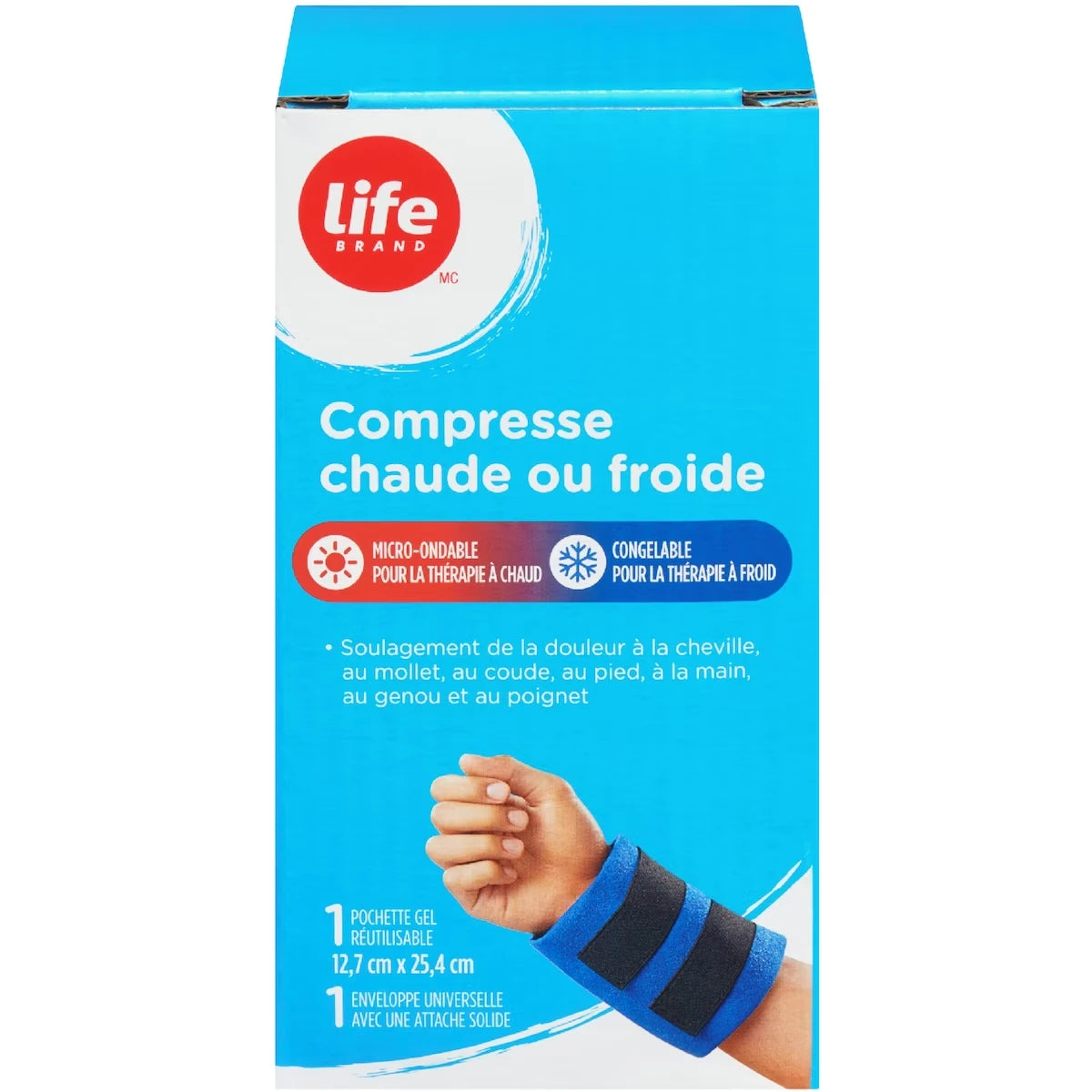 Compresa Fría o Caliente Life Brand