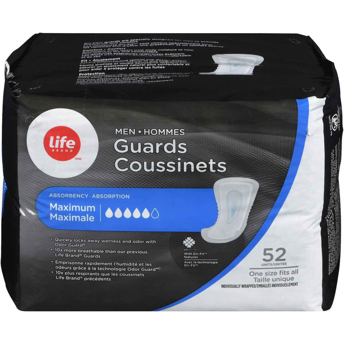 Protectores de Incontinencia para Hombre Life Brand