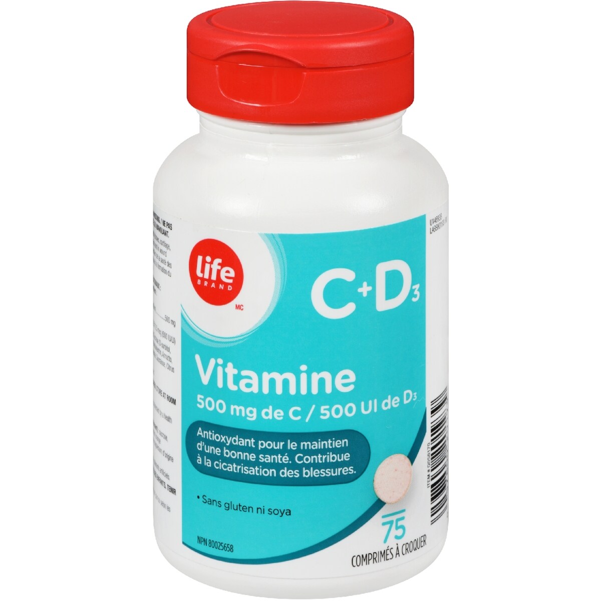 Vitamina C 500 mg + D3 500 UI Life Brand