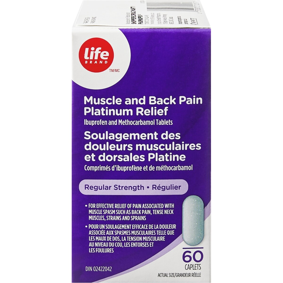 Analgésico Muscular y de Espalda Platino Regular Life Brand
