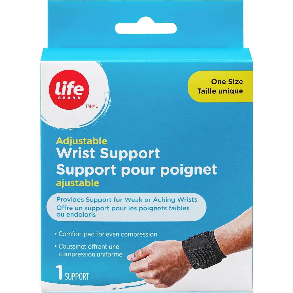 Muñequera Ajustable Talla Única Life Brand