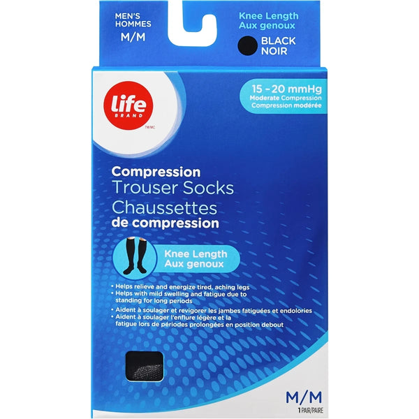 Medias de Compresión Transparentes a la Rodilla M 15-20 Life Brand
