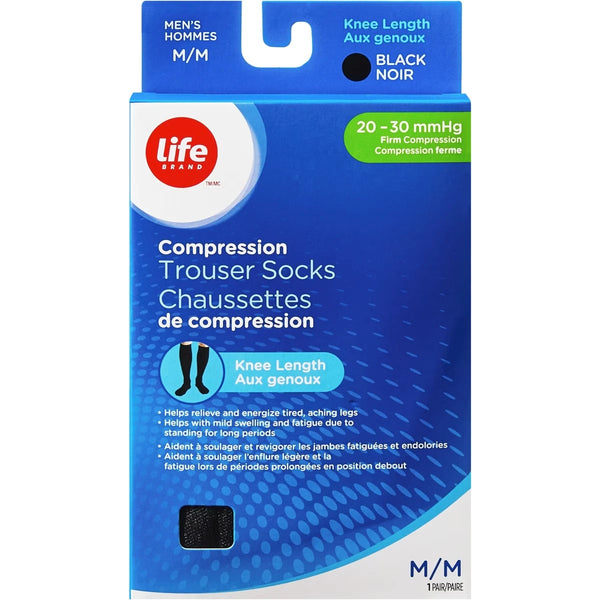Medias de Compresión Transparentes a la Rodilla M 20-30 Life Brand