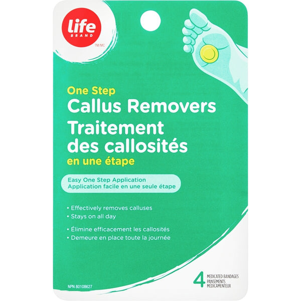 Tratamiento para Callos en Un Paso 4 unidades Life Brand