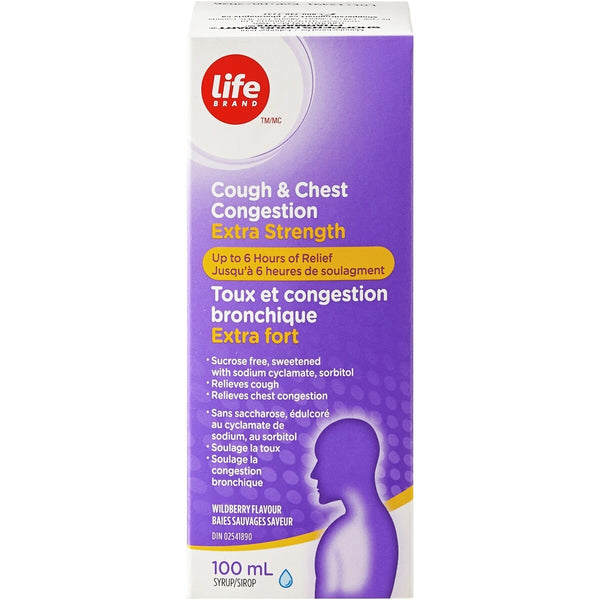 Medicamento para Tos y Congestión Bronquial Extra Fuerte Life Brand