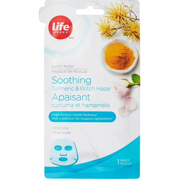 Mascarilla Facial en Lámina Cúrcuma y Hamamelis Life Brand