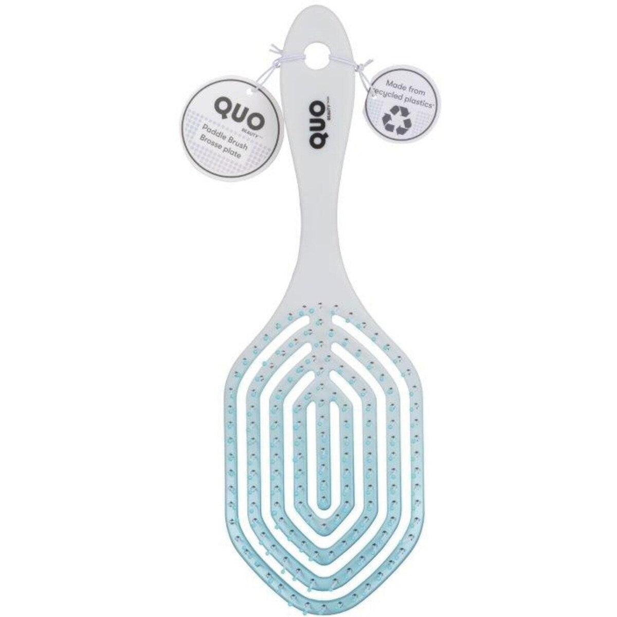Cepillo de Pelo Plano de Plástico Reciclado Degradado Quo Beauty