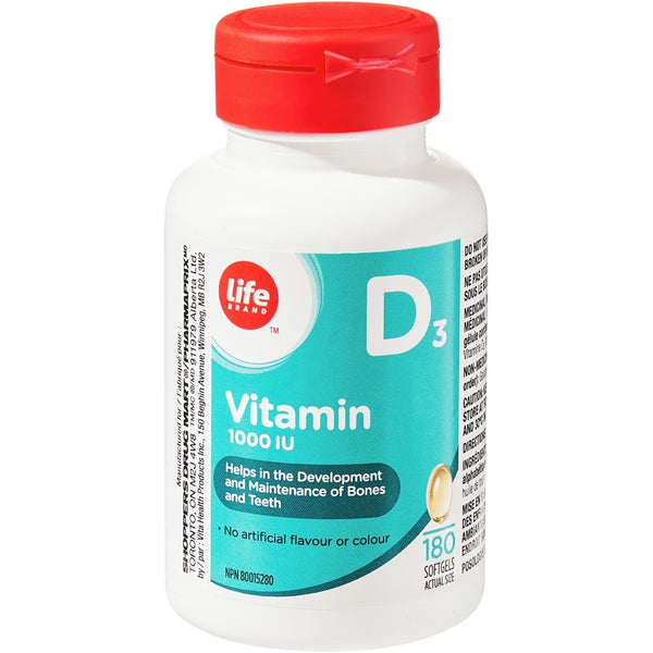 Vitamina D 1000 UI Life Brand