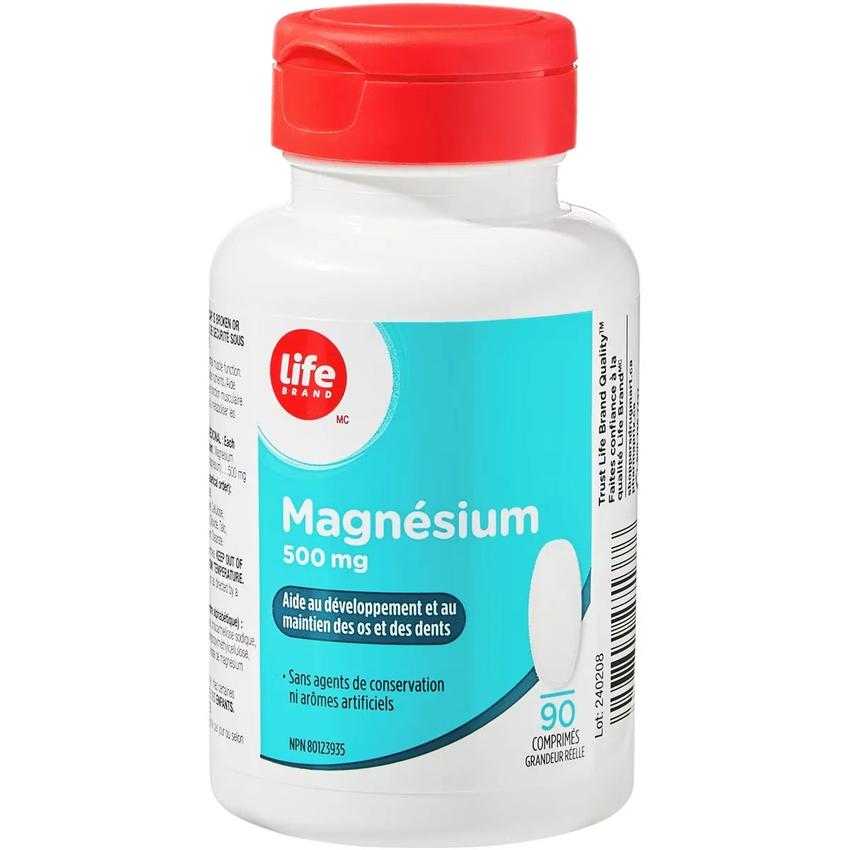 Magnesio 500 mg Life Brand